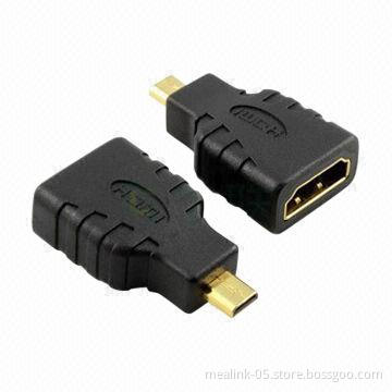 Micro HDMI Male to HDMI Female Adapter, Gold-plated Contacts